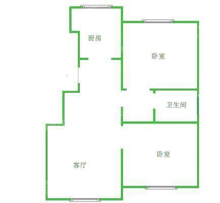 海韵小区中区2室1厅1卫77㎡