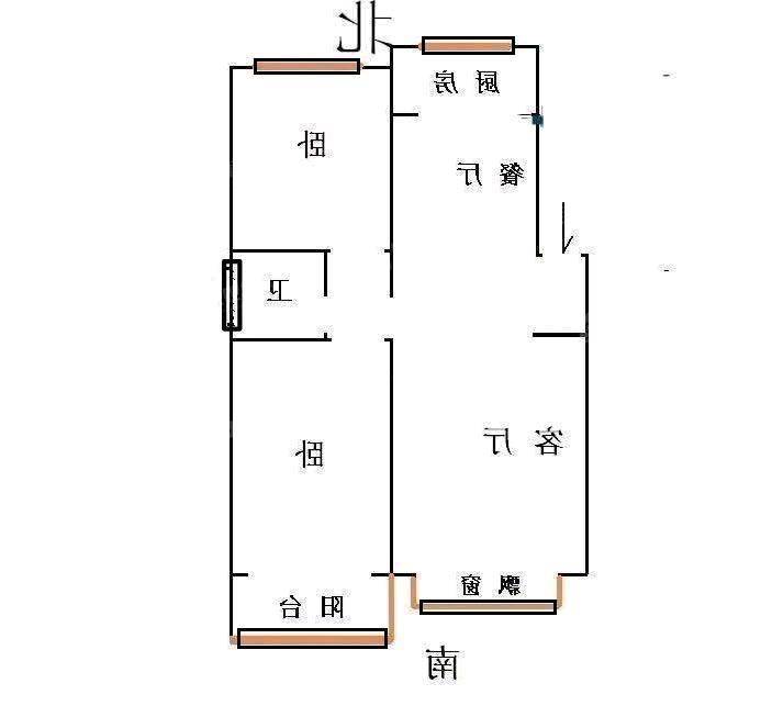 警苑小区2室2厅1卫96㎡
