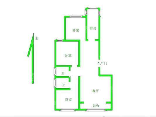 龙岸清华3室2厅2卫121㎡