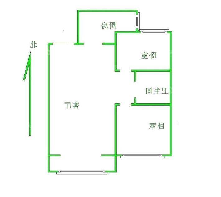 泽信云尚2室2厅1卫85㎡