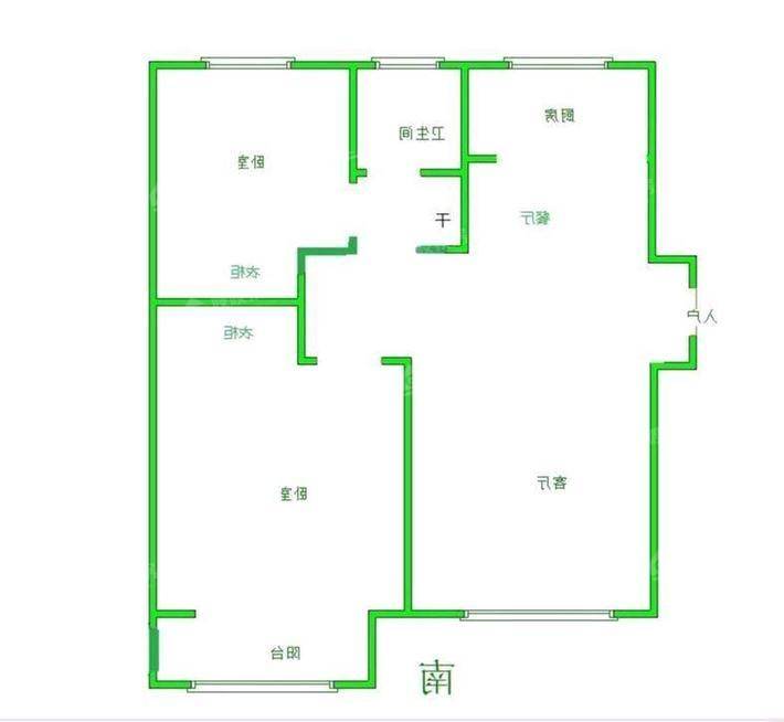 阿尔卡迪亚锦绣天地B区2室1厅1卫81㎡