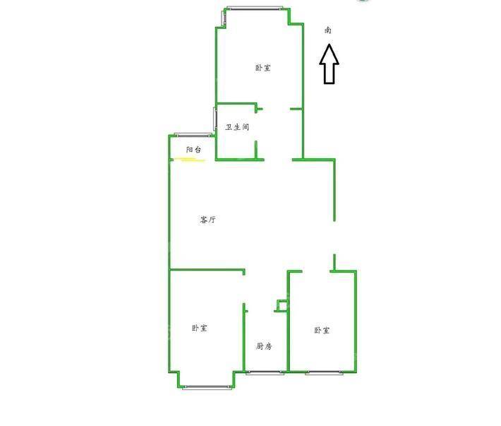 荣盛阿尔卡迪亚新儒苑3室1厅1卫109㎡