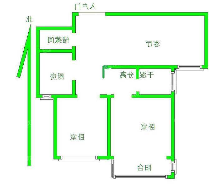 凤凰城（B区）2室1厅1卫86㎡