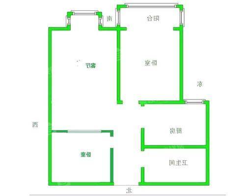 东方世纪城东区2室2厅1卫76㎡