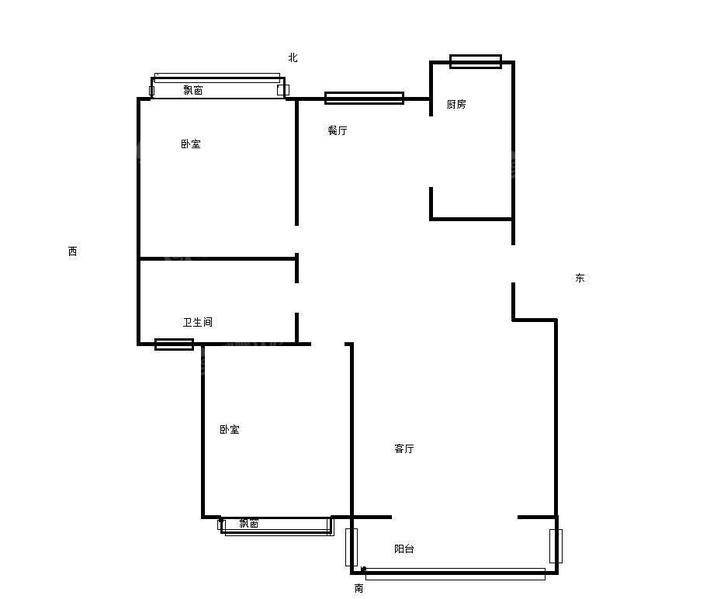 盛泽城市花园2室2厅1卫84㎡