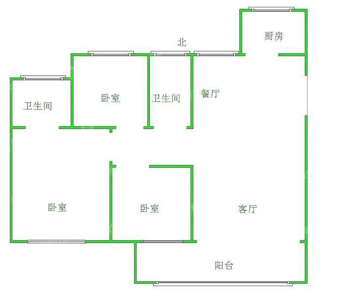 颐和新园3室2厅2卫125㎡