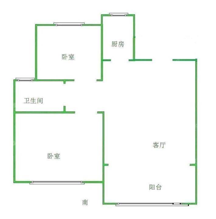 大运河新村（安运佳苑）2室2厅1卫87㎡
