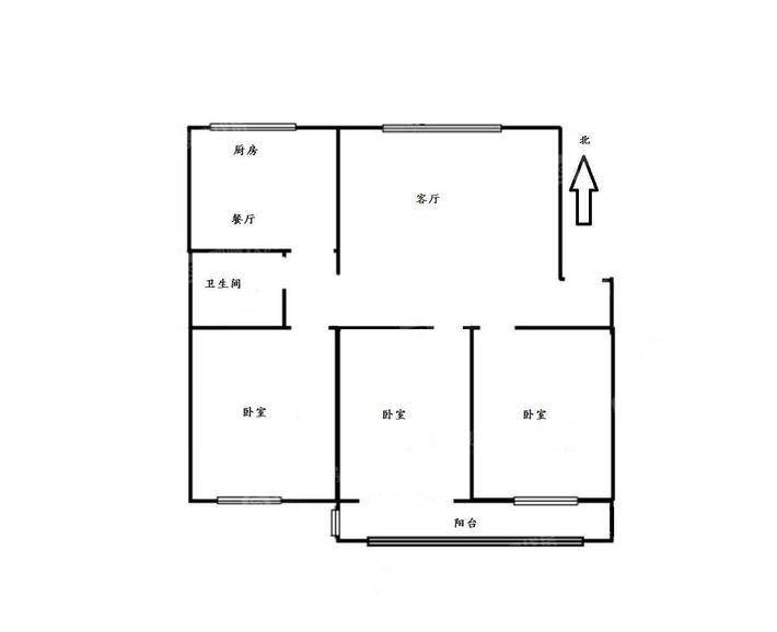 欣欣家园3室2厅1卫113㎡