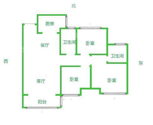 保利罗兰春天3室2厅2卫115㎡
