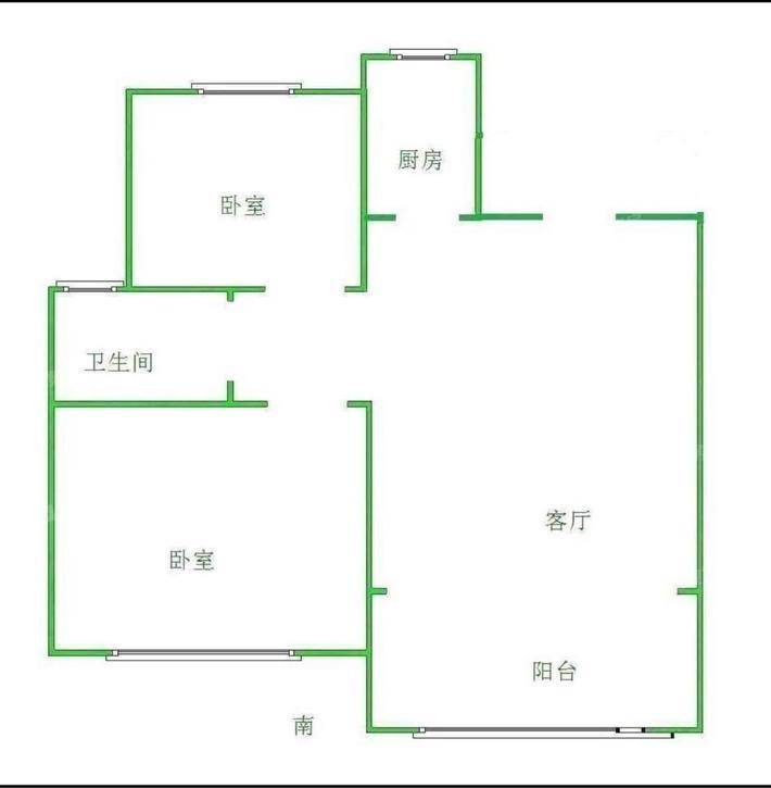 大运河新村（安运佳苑）2室1厅1卫87㎡