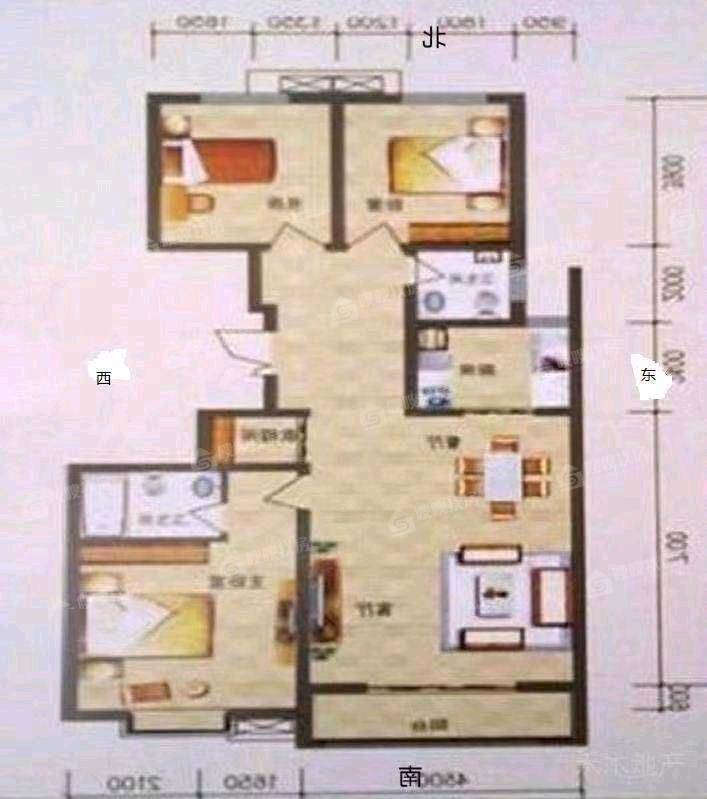 凤凰城（C区）3室2厅2卫139㎡