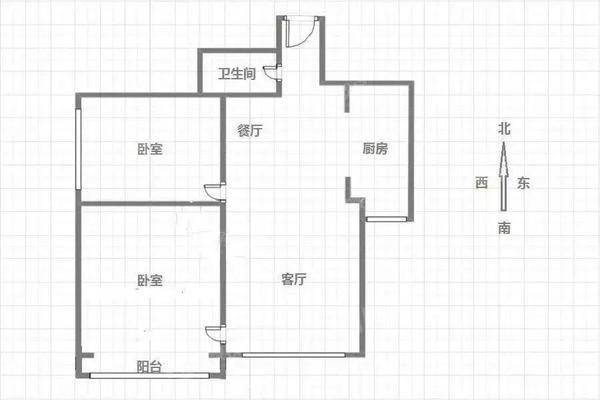御河新城东区2室2厅1卫83㎡
