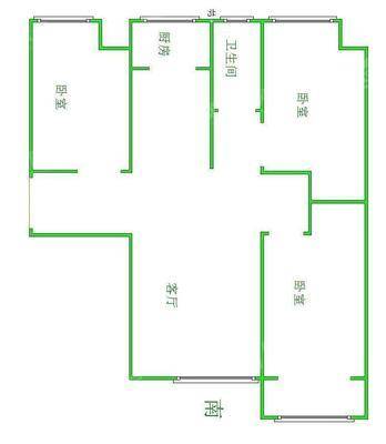 荣盛香堤荣府3室2厅1卫90㎡
