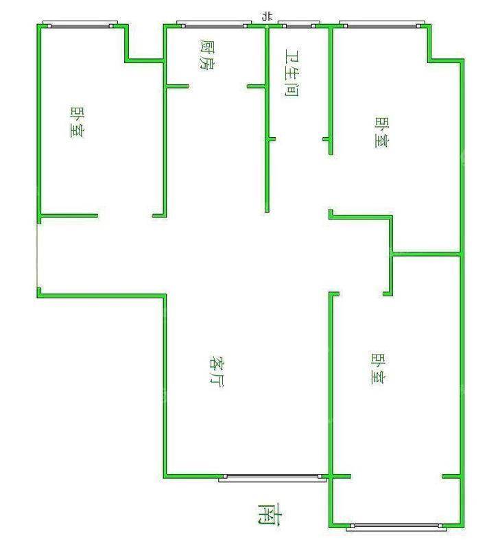 荣盛香堤荣府3室2厅1卫90㎡