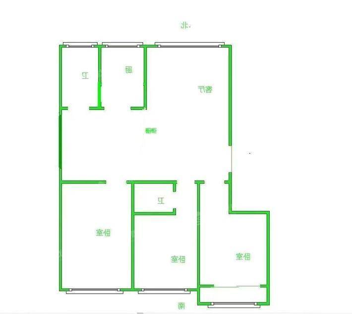 西环住宅小区3室2厅2卫133㎡