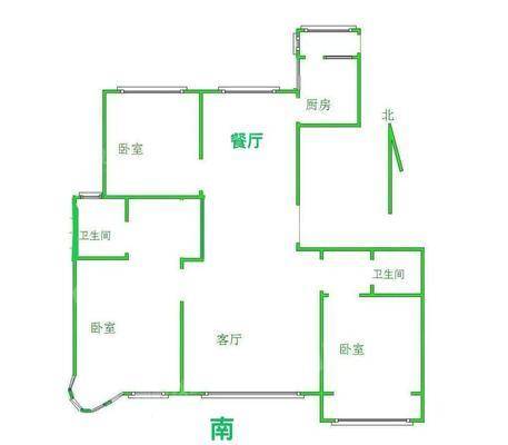 天成郡府西区3室2厅2卫140㎡