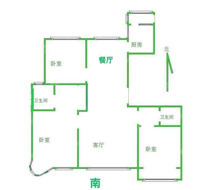天成郡府西区3室2厅2卫140㎡