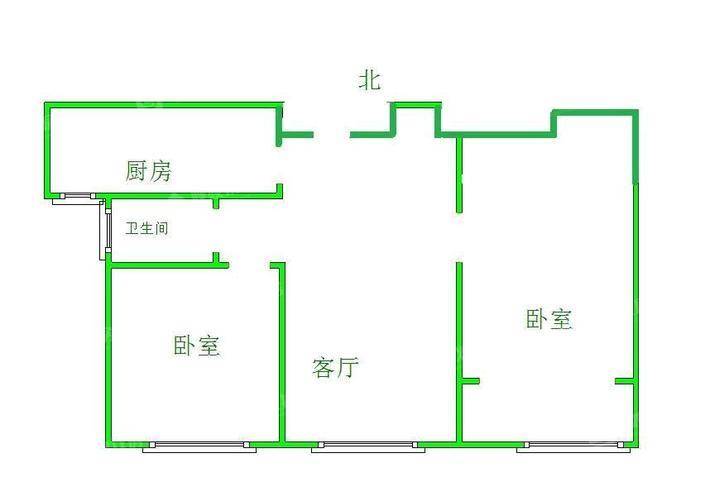 新城悦隽时代2室2厅1卫85㎡