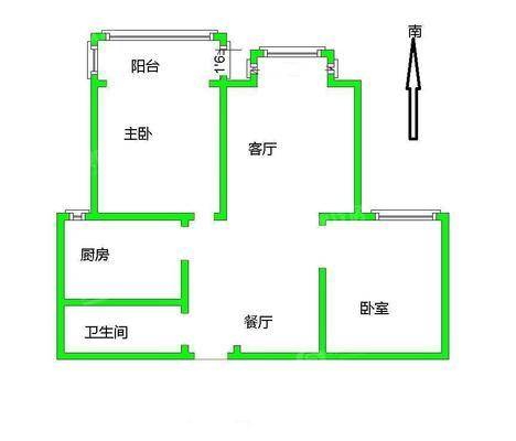 东方世纪城西区2室2厅1卫93㎡