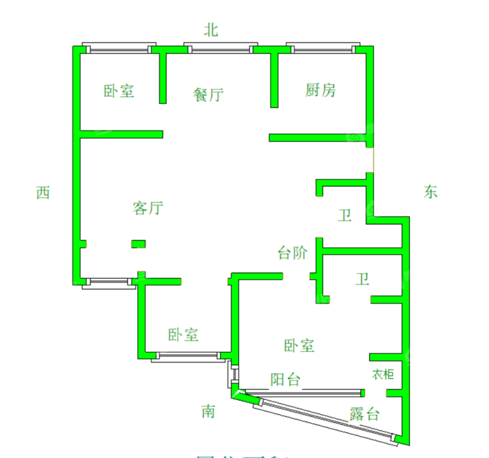 荣盛丽水花庭3室2厅2卫138㎡