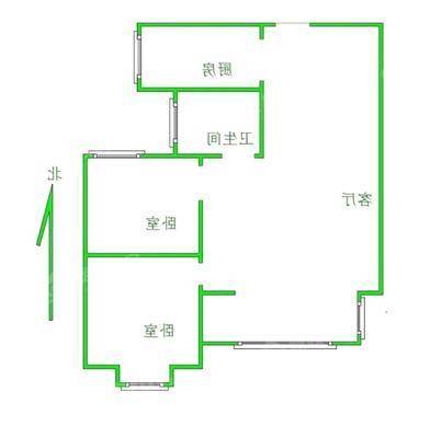 泰享嘉府二期2室2厅1卫80㎡