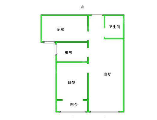 御宇国际四期2室2厅1卫85㎡