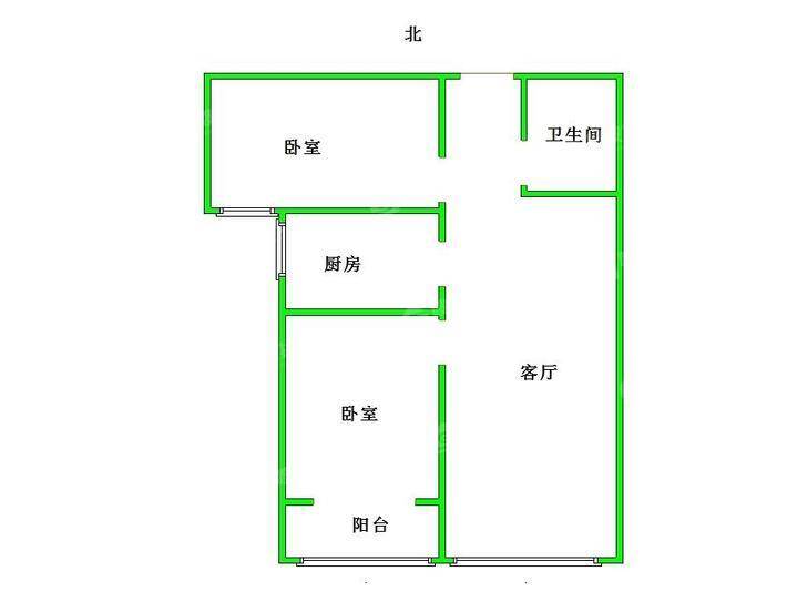御宇国际四期2室2厅1卫85㎡