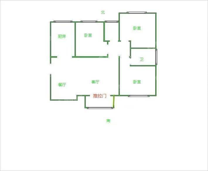 万泰丽景西区3室2厅1卫131㎡