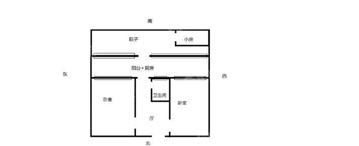 农行宿舍（清风楼北）2室1厅1卫48㎡