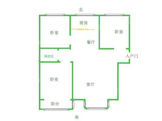 凤凰城（B区）3室2厅1卫111㎡