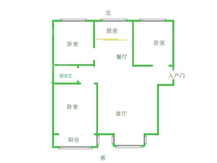 凤凰城（B区）3室2厅1卫111㎡