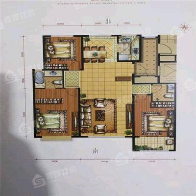 天成和园3室2厅2卫136㎡