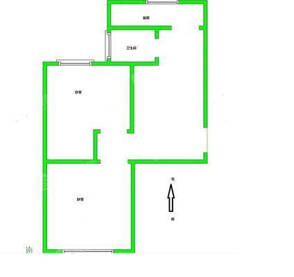 铁路新村2室1厅1卫65㎡